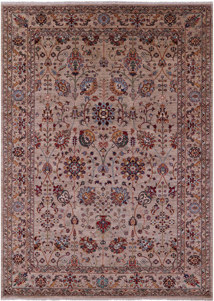 Peshawar Hand Knotted Wool Rug - 8' 3" X 11' 4" - Golden Nile