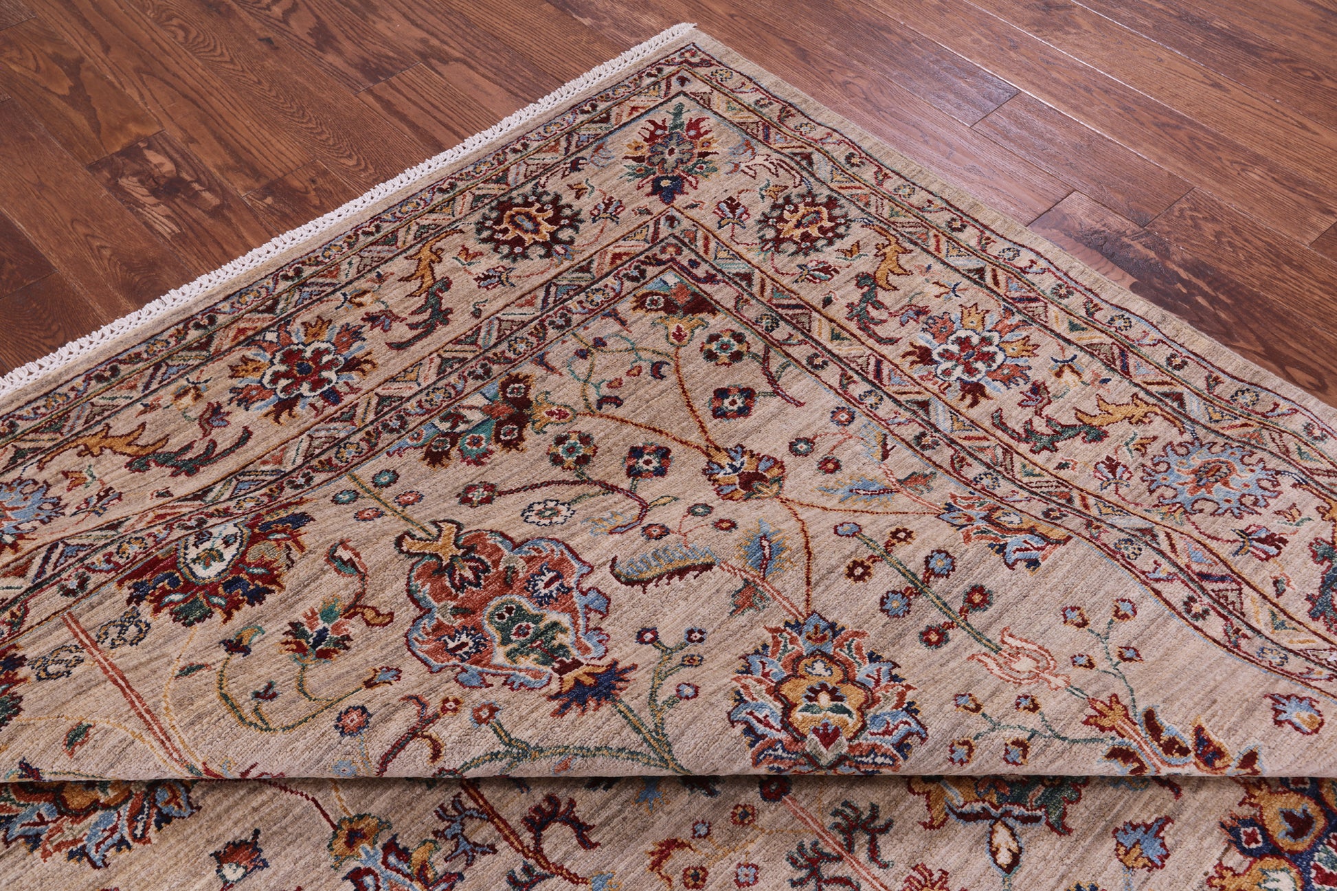 Peshawar Hand Knotted Wool Rug - 8' 3" X 11' 4" - Golden Nile