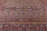 Khorjin Persian Gabbeh Hand Knotted Wool Rug - 8' 1" X 10' 10" - Golden Nile
