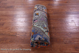 Grey Persian Fine Serapi Hand Knotted Wool Rug - 6' 1" X 8' 10" - Golden Nile