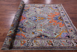 Grey Persian Fine Serapi Hand Knotted Wool Rug - 6' 1" X 8' 10" - Golden Nile