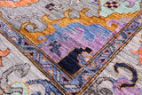 Grey Persian Fine Serapi Hand Knotted Wool Rug - 6' 1" X 8' 10" - Golden Nile