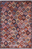 Shall Persian Gabbeh Hand Knotted Wool Rug - 5' 3" X 7' 8" - Golden Nile