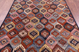 Shall Persian Gabbeh Hand Knotted Wool Rug - 5' 3" X 7' 8" - Golden Nile