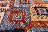 Shall Persian Gabbeh Hand Knotted Wool Rug - 5' 3" X 7' 8" - Golden Nile