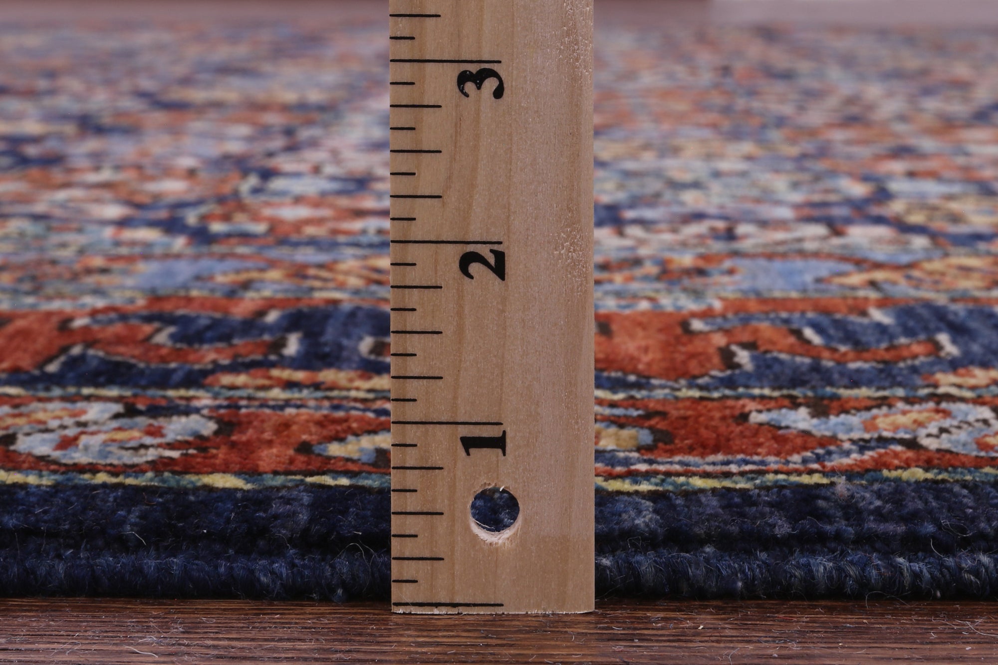 Blue Turkmen Ersari Hand Knotted Wool Rug - 7' 11" X 9' 9" - Golden Nile