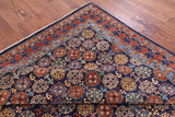 Blue Turkmen Ersari Hand Knotted Wool Rug - 7' 11" X 9' 9" - Golden Nile