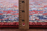 Red Turkmen Ersari Hand Knotted Wool Rug - 7' 10" X 9' 10" - Golden Nile