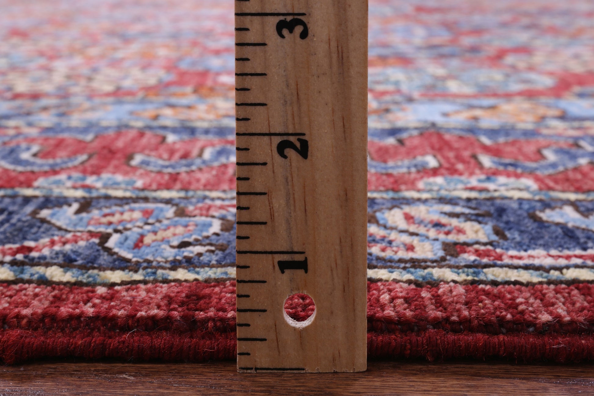 Red Turkmen Ersari Hand Knotted Wool Rug - 7' 10" X 9' 10" - Golden Nile