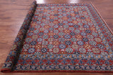Red Turkmen Ersari Hand Knotted Wool Rug - 7' 10" X 9' 10" - Golden Nile