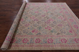 William Morris Handmade Wool Area Rug - 9' 1" X 11' 9" - Golden Nile