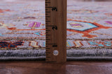 Grey Persian Fine Serapi Hand Knotted Wool Rug - 8' 0" X 10' 1" - Golden Nile