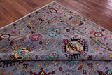 Grey Persian Fine Serapi Hand Knotted Wool Rug - 8' 0" X 10' 1" - Golden Nile
