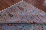 Tribal Persian Gabbeh Handmade Wool Rug - 8' 2" X 9' 9" - Golden Nile