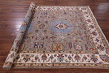 Persian Tabriz Hand Knotted Wool Rug - 6' 8" X 9' 9" - Golden Nile