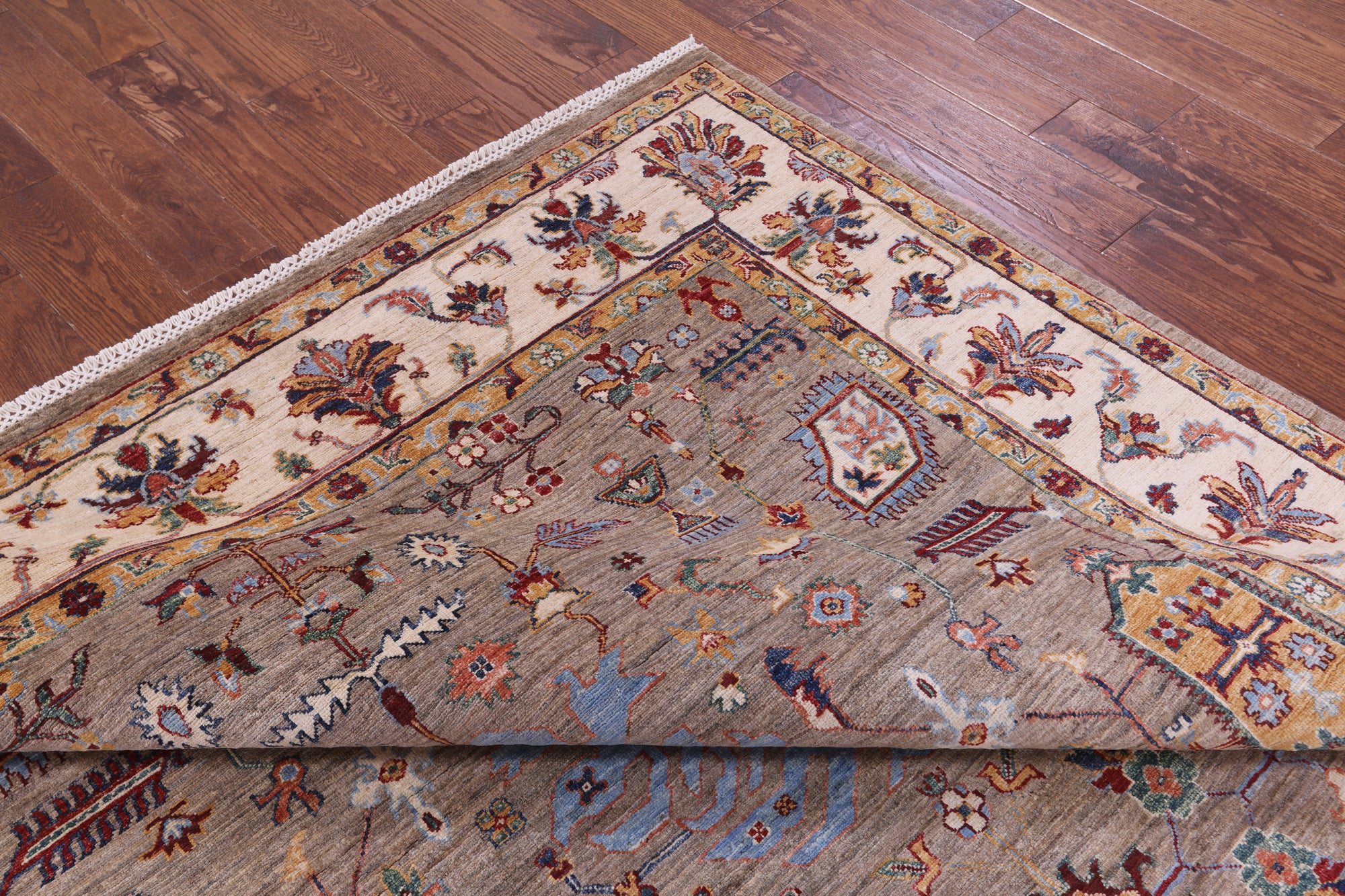 Persian Tabriz Hand Knotted Wool Rug - 6' 8" X 9' 9" - Golden Nile