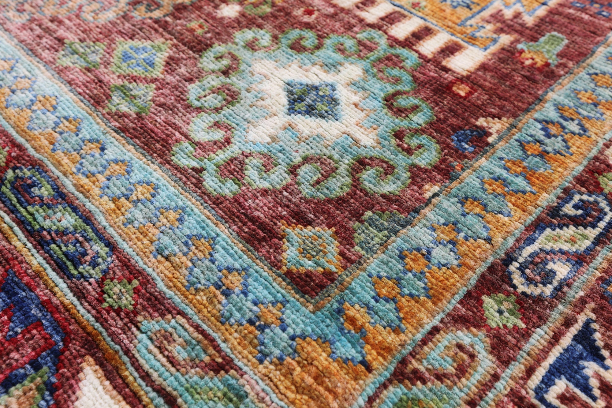 Turkmen Ersari Hand Knotted Wool Rug - 5' 0" X 6' 5" - Golden Nile