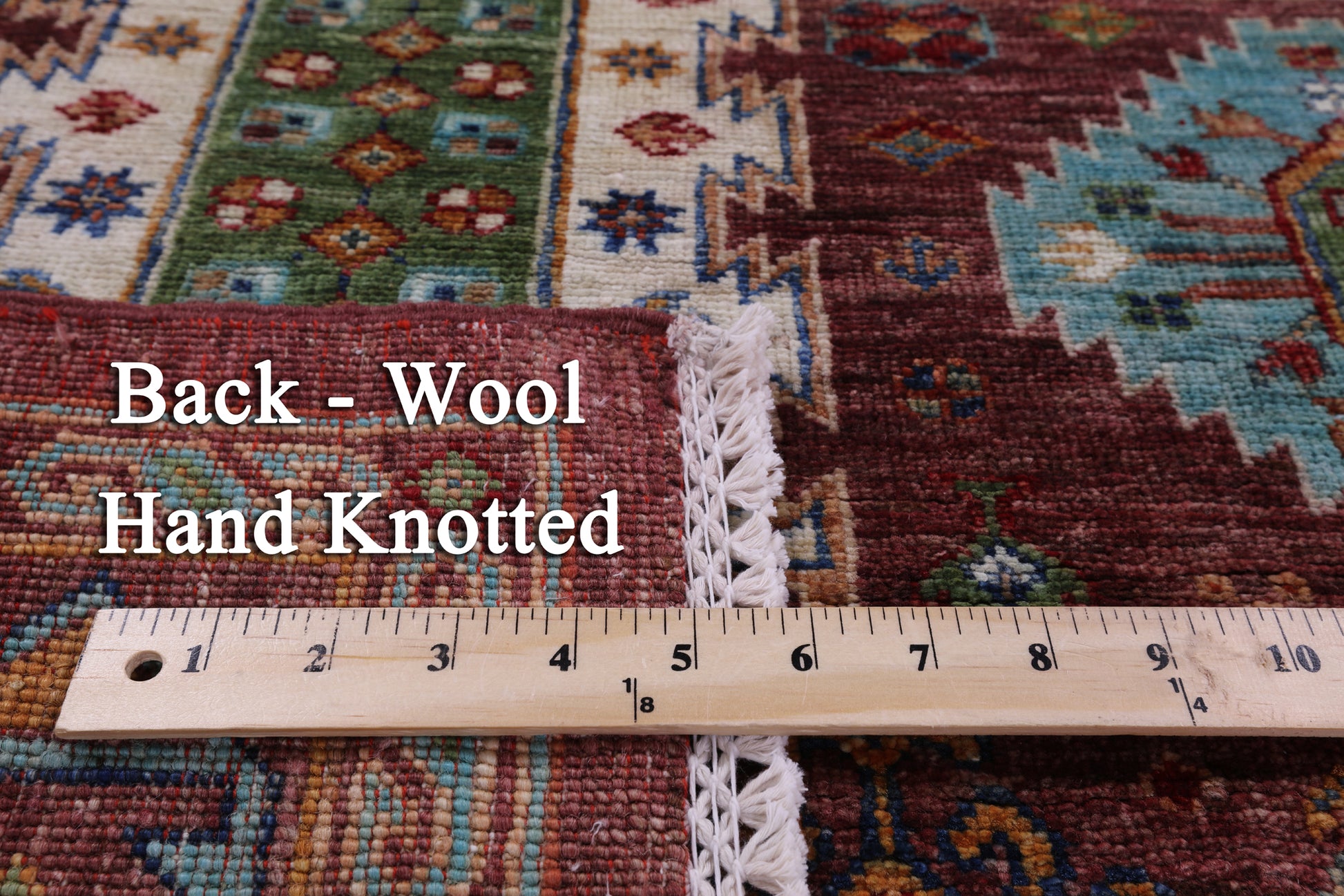 Turkmen Ersari Hand Knotted Wool Rug - 5' 0" X 6' 5" - Golden Nile