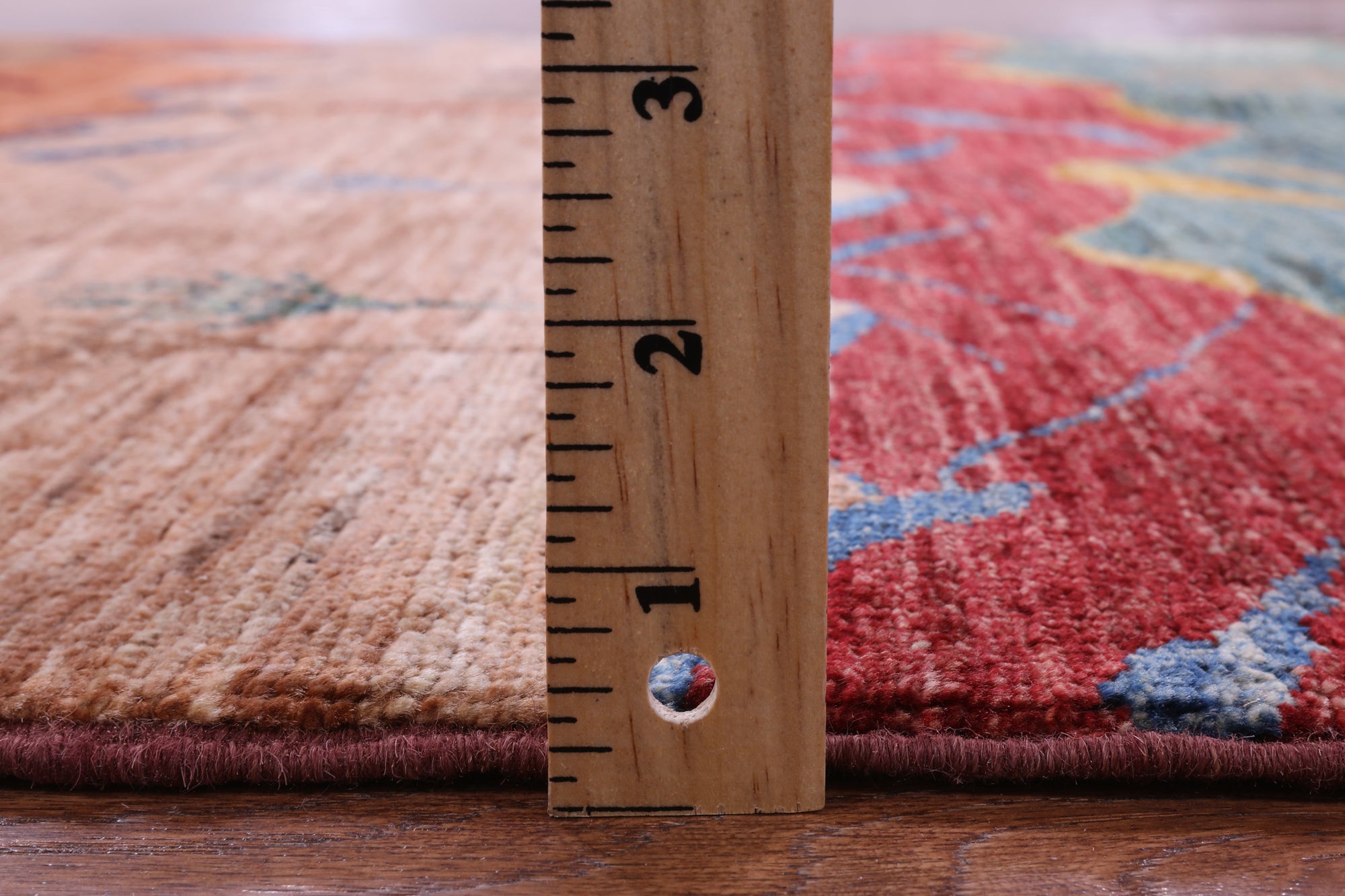 Tribal Persian Gabbeh Hand Knotted Wool Rug - 5' 0" X 6' 7" - Golden Nile