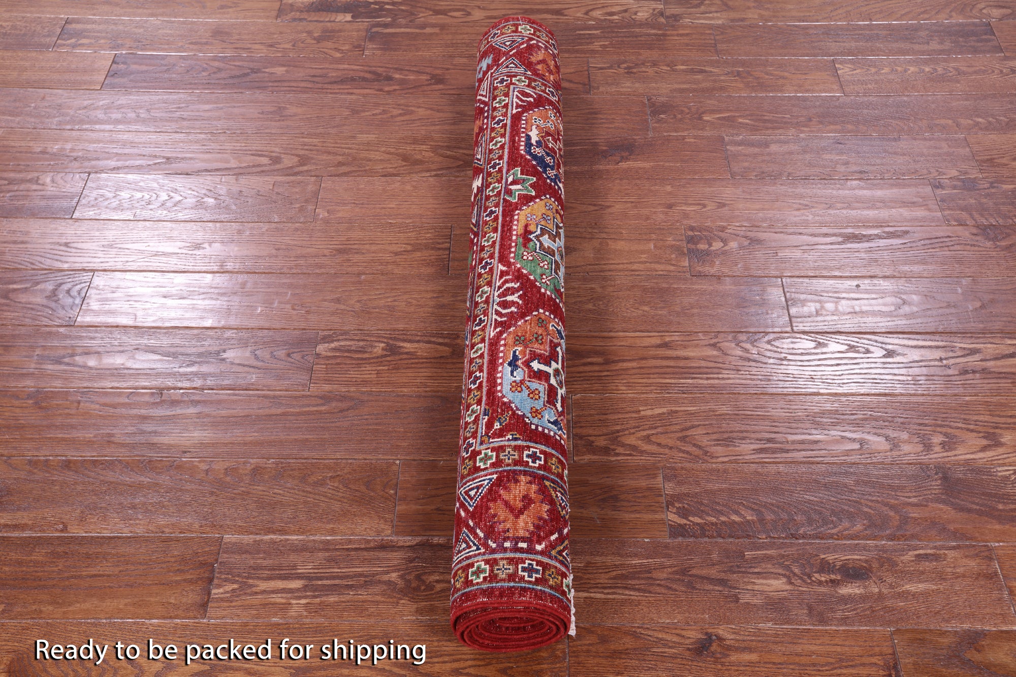 Red Turkmen Ersari Hand Knotted Wool Rug - 4' 1" X 6' 1" - Golden Nile