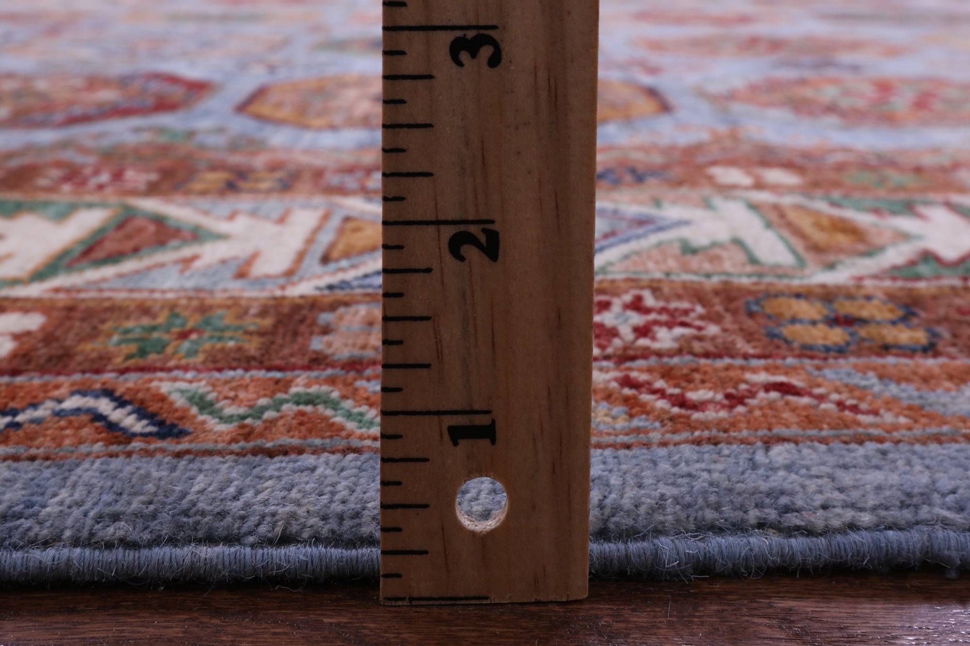 Blue Turkmen Ersari Hand Knotted Wool Rug - 8' 1" X 10' 10" - Golden Nile