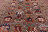 Turkmen Ersari Hand Knotted Wool Rug - 8' 1" X 10' 8" - Golden Nile