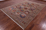 Turkmen Ersari Hand Knotted Wool Rug - 8' 1" X 10' 8" - Golden Nile