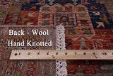 Turkmen Ersari Hand Knotted Wool Rug - 8' 1" X 10' 8" - Golden Nile