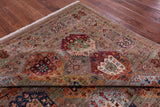 Turkmen Ersari Hand Knotted Wool Rug - 8' 1" X 10' 8" - Golden Nile
