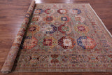 Turkmen Ersari Hand Knotted Wool Rug - 8' 1" X 10' 8" - Golden Nile