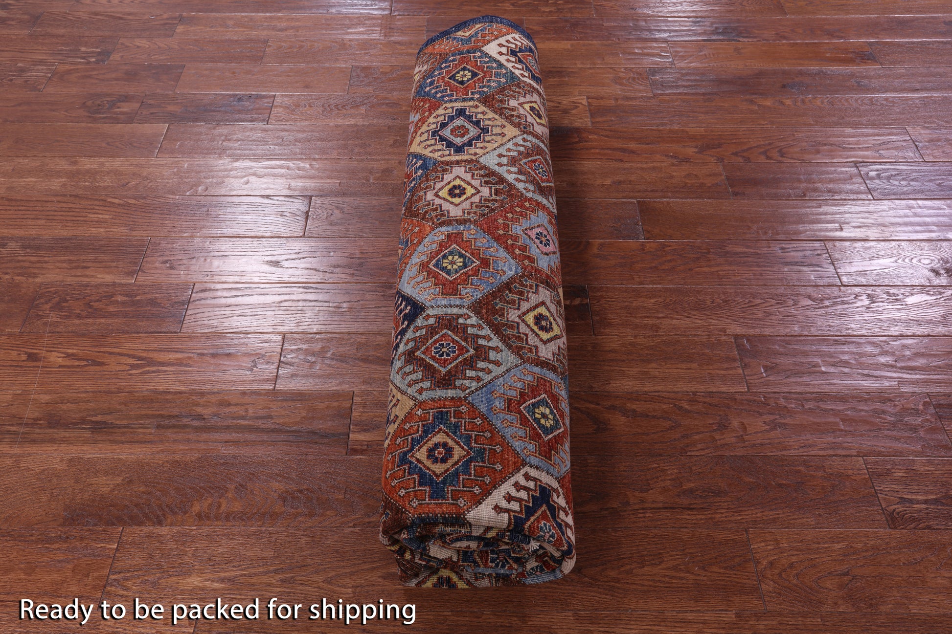 Shall Persian Gabbeh Hand Knotted Wool Rug - 8' 1" X 9' 10" - Golden Nile