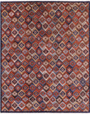 Shall Persian Gabbeh Hand Knotted Wool Rug - 8' 1" X 9' 10" - Golden Nile