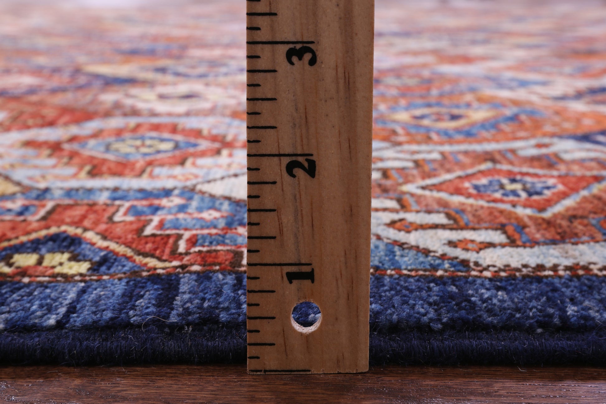 Shall Persian Gabbeh Hand Knotted Wool Rug - 8' 1" X 9' 10" - Golden Nile