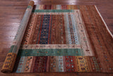 Tribal Persian Gabbeh Hand Knotted Wool Rug - 5' 10" X 8' 2" - Golden Nile