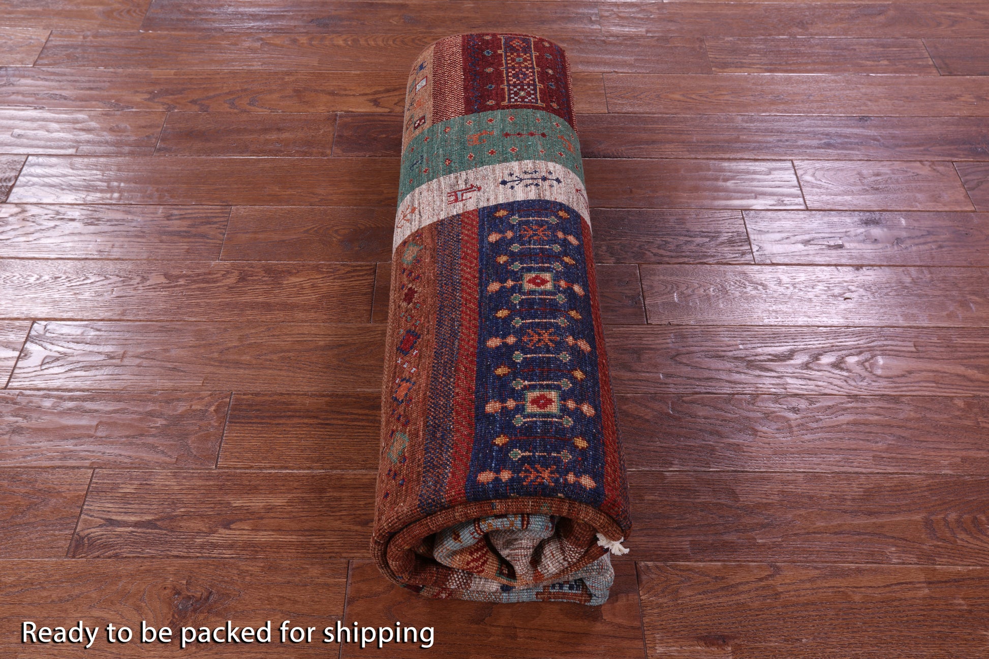 Tribal Persian Gabbeh Hand Knotted Wool Rug - 5' 10" X 8' 2" - Golden Nile