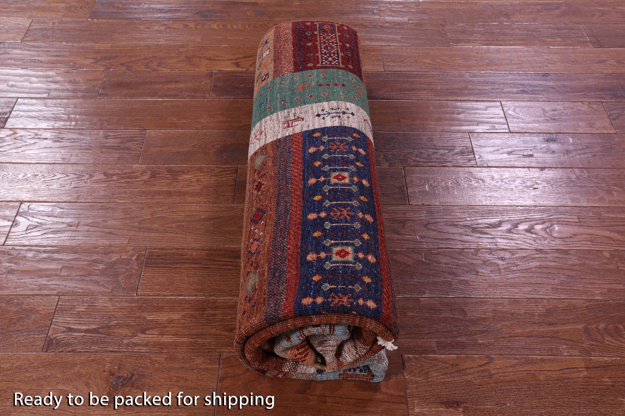 Tribal Persian Gabbeh Hand Knotted Wool Rug - 5' 10" X 8' 2" - Golden Nile