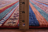 Khorjin Persian Gabbeh Hand Knotted Wool Rug - 5' 10" X 8' 4" - Golden Nile