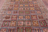 Garden Design Persian Hand Knotted Wool Rug - 6' 10" X 9' 7" - Golden Nile