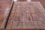 Garden Design Persian Hand Knotted Wool Rug - 6' 10" X 9' 7" - Golden Nile