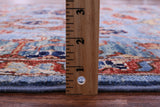Blue Persian Fine Serapi Hand Knotted Wool Rug - 5' 8" X 8' 11" - Golden Nile