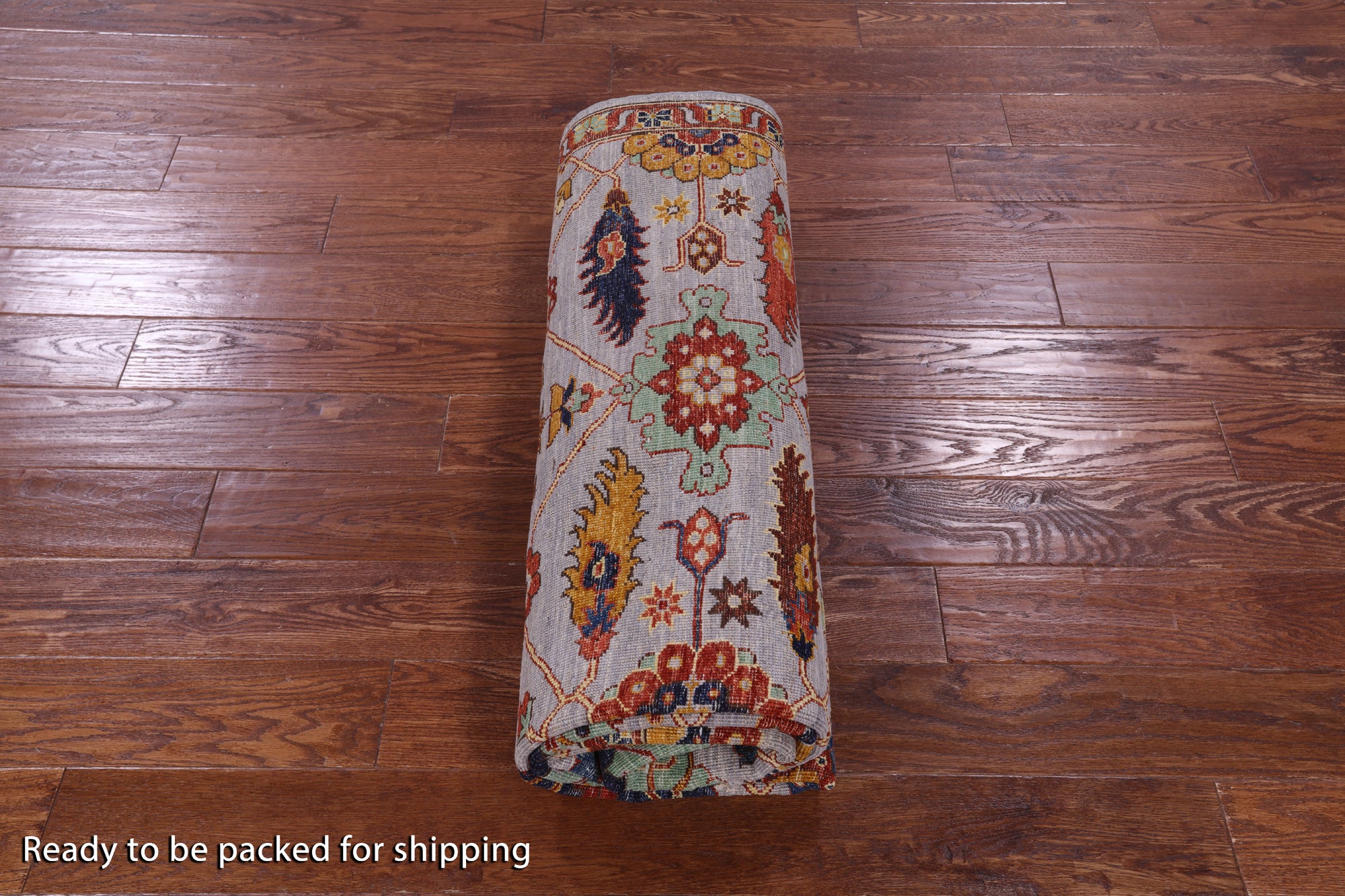 Grey Persian Fine Serapi Handmade Wool Rug - 6' 0" X 8' 11" - Golden Nile