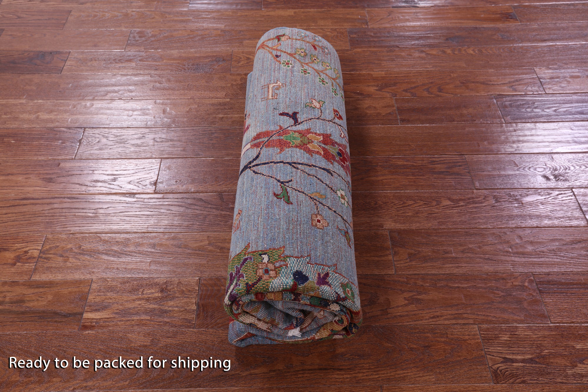 Blue Tribal Persian Gabbeh Hand Knotted Wool Rug - 5' 9" X 7' 9" - Golden Nile