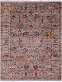 Peshawar Handmade Wool Rug - 5' 0" X 6' 5" - Golden Nile