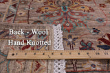 Peshawar Handmade Wool Rug - 5' 0" X 6' 5" - Golden Nile