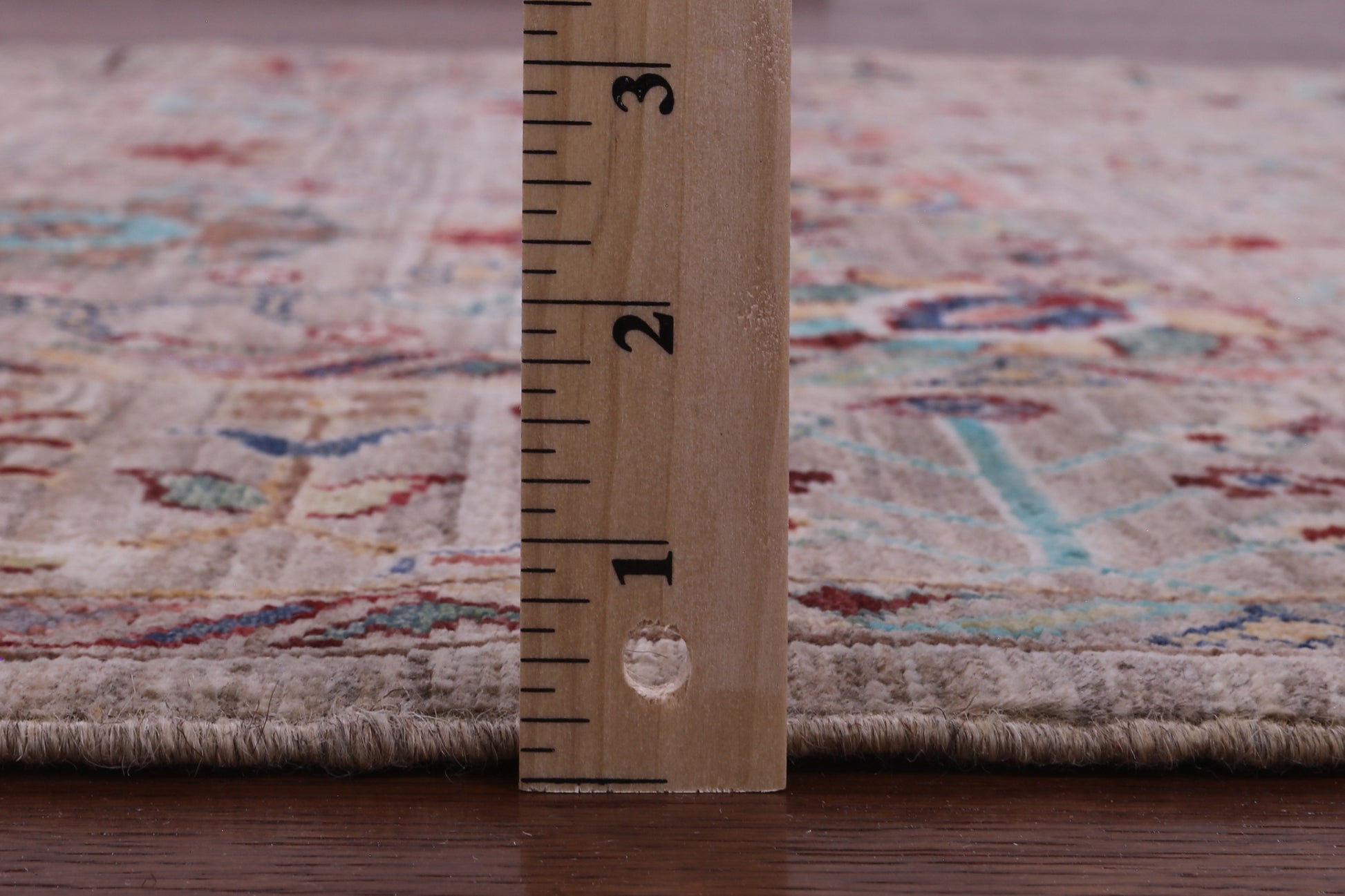 Peshawar Handmade Wool Rug - 5' 0" X 6' 5" - Golden Nile