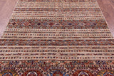 Khorjin Persian Gabbeh Hand Knotted Wool Rug - 5' 1" X 7' 0" - Golden Nile