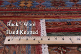 Khorjin Persian Gabbeh Hand Knotted Wool Rug - 3' 5" X 4' 2" - Golden Nile