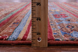 Khorjin Persian Gabbeh Hand Knotted Wool Rug - 3' 5" X 4' 2" - Golden Nile