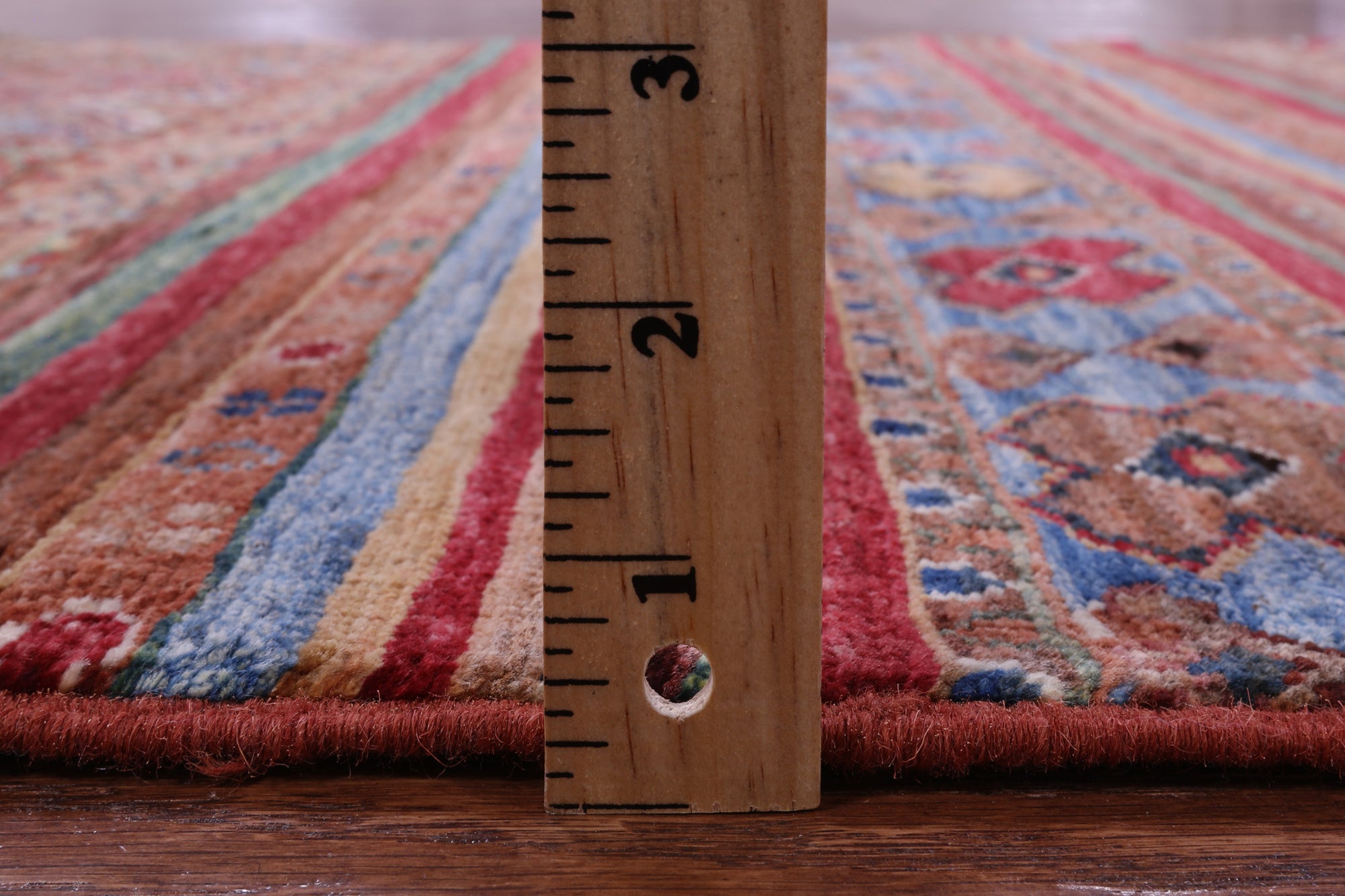 Khorjin Persian Gabbeh Hand Knotted Wool Rug - 3' 5" X 4' 2" - Golden Nile