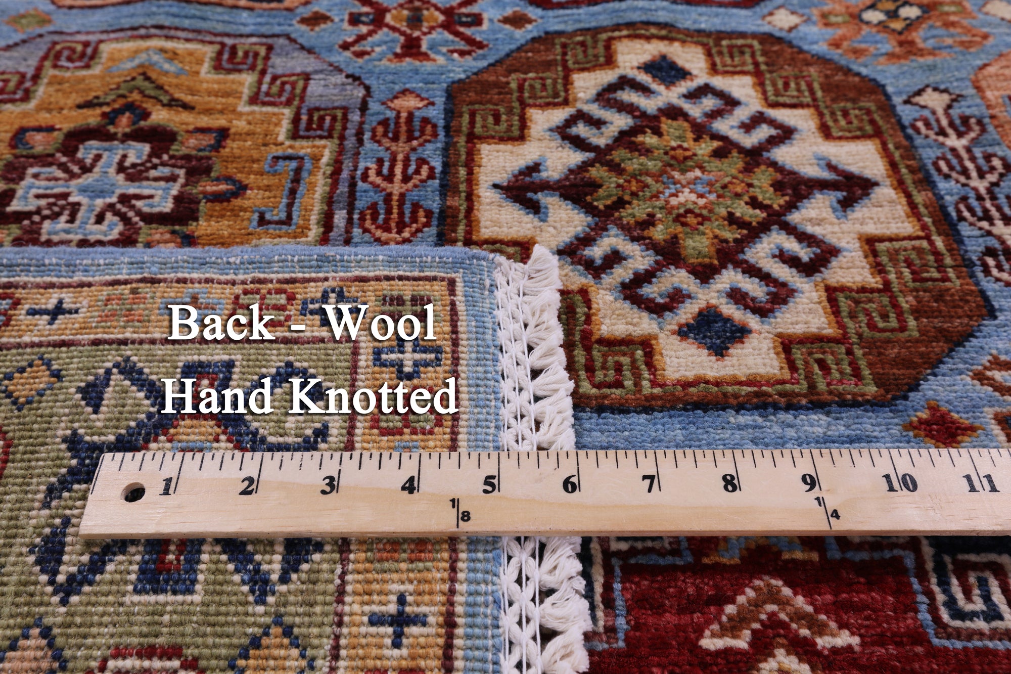 Blue Turkmen Ersari Hand Knotted Wool Rug - 4' 0" X 6' 4" - Golden Nile